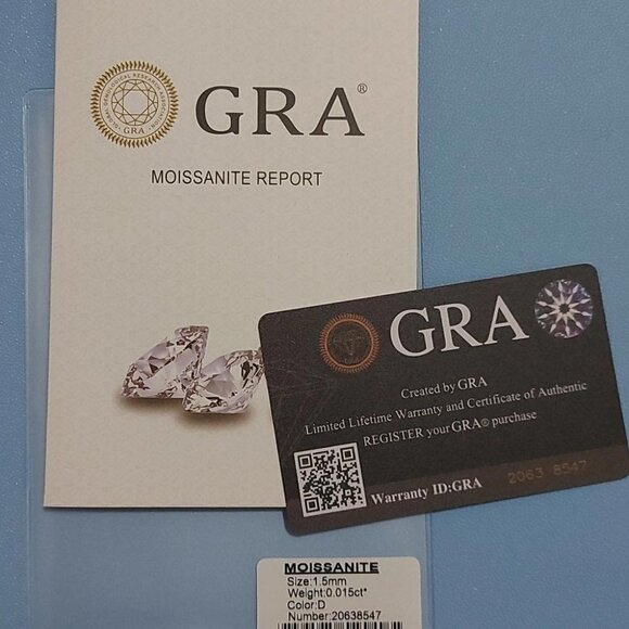 Genuine Moissanite 925 Sterling Silver Wedding Engagment Band Ring - Picture 11 of 11